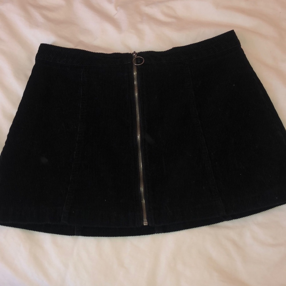 Black corduroy skirt